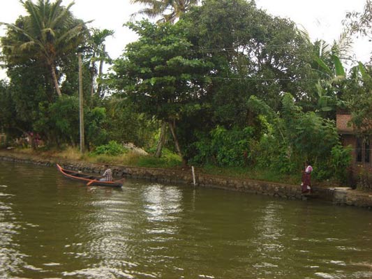 Chalakudy River In Thrissur, Kerala 